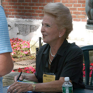 Bee at a book signing at a Boyds Mills conference.
