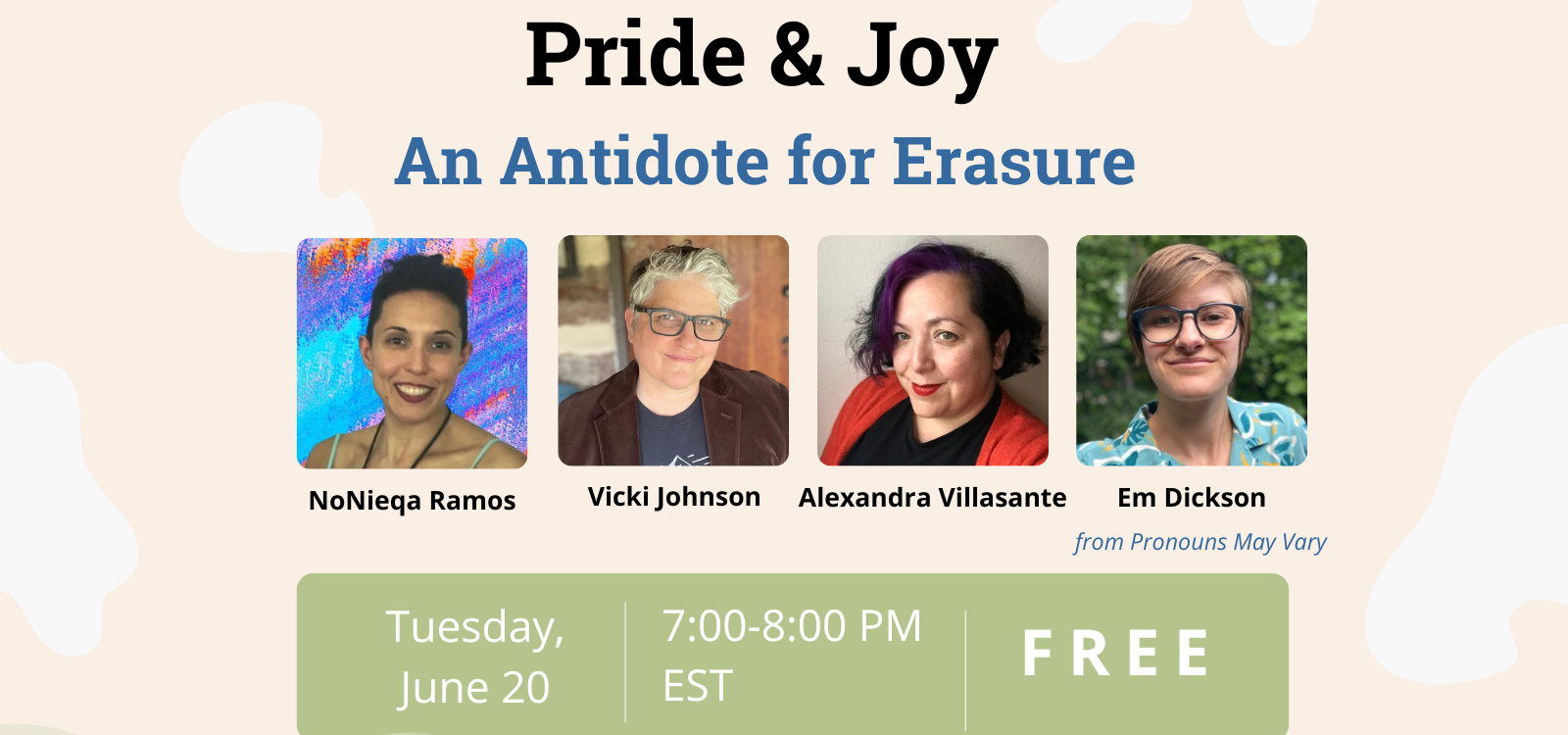 #Gather: Pride & Joy, an Antidote for Erasure