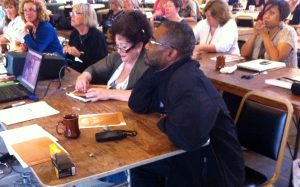 Don attending a Boyds Mills workshop in 2012.