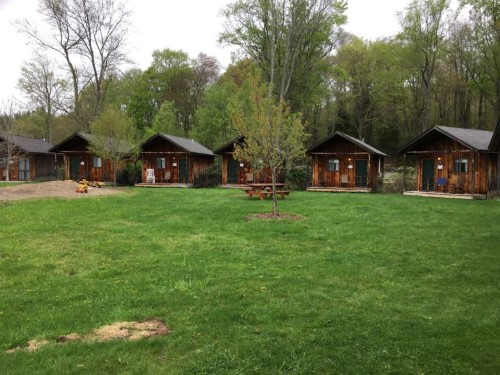 One of the little rings of cabins all over Boyds Mills property!
