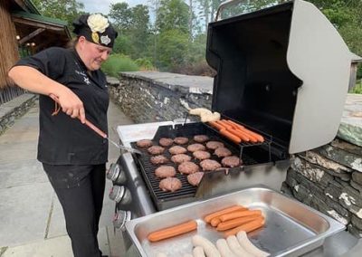 CHEF AMANDA ON THE GRILL