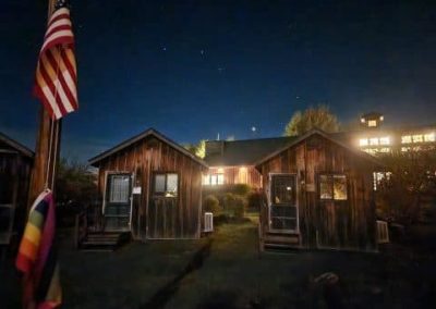 CABINS AT NIGHT