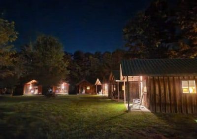 CABINS AT NIGHT