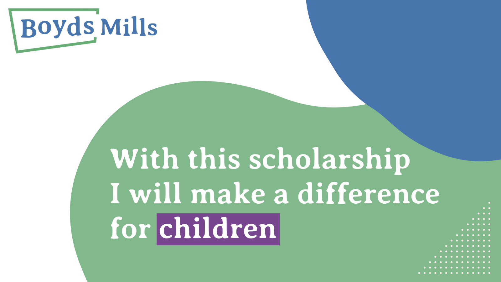 My Boyds Mills Scholarship will help me inspire kids! (Twitter size)