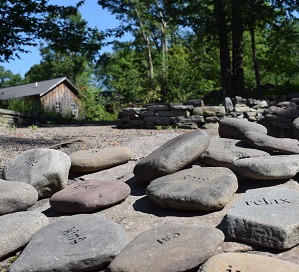 Word stones in the Word Garden