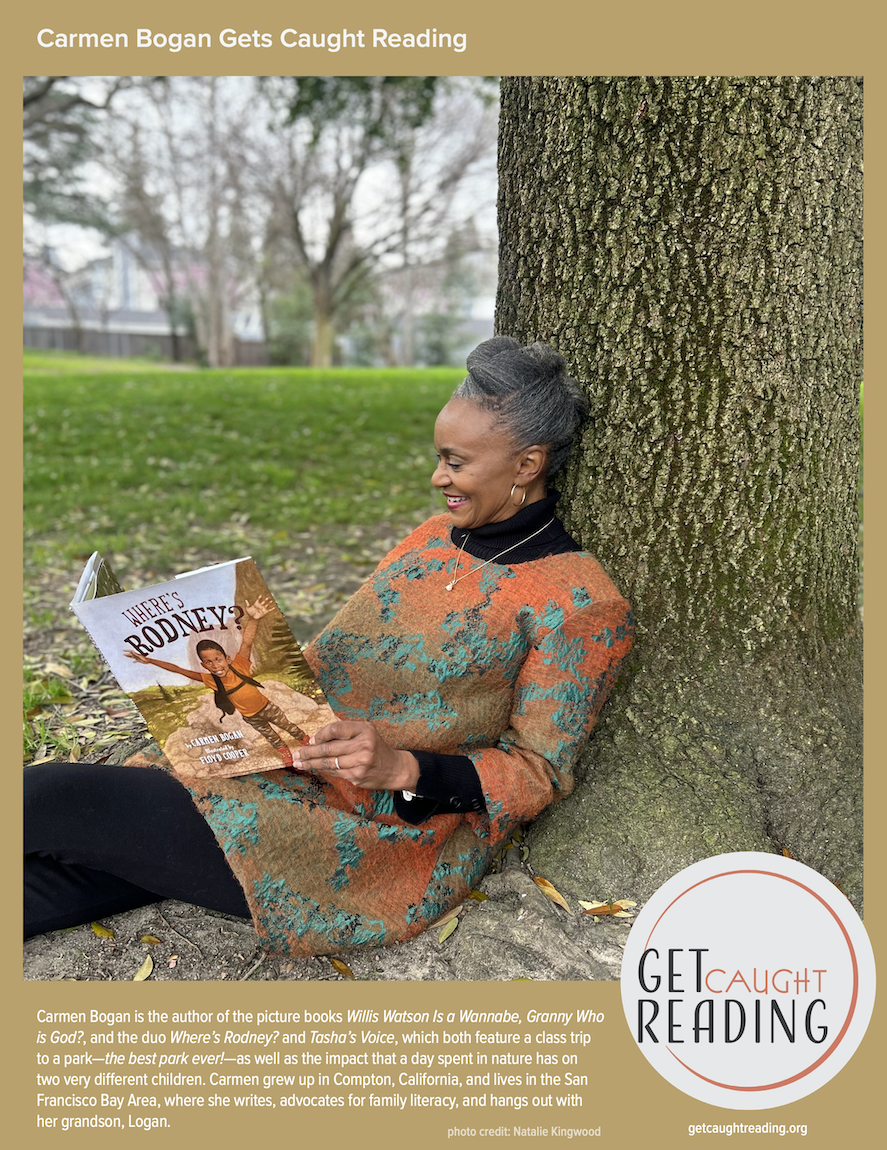 Poster: Get Caught Reading with Carmen Bogan