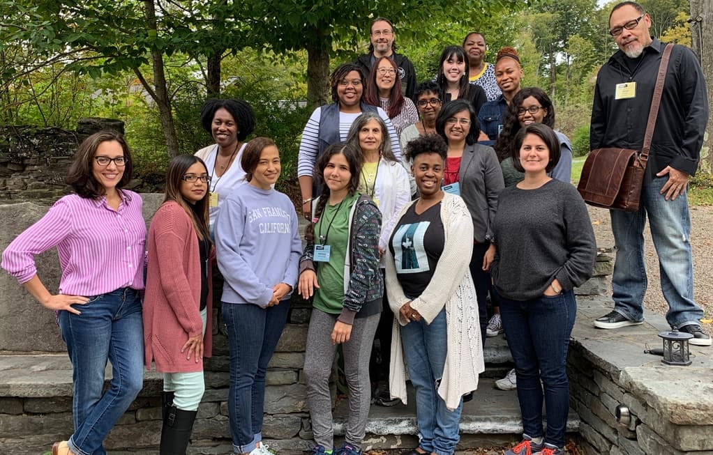 Floyd Cooper at the Boyds Mills Retreat Center with Our Diversity Fellowship