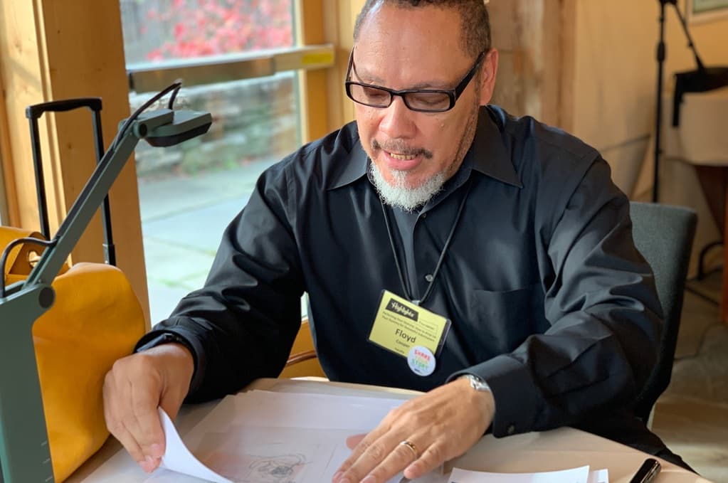 Floyd Cooper at the Boyds Mills Retreat Center