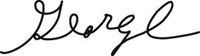 Image of George Brown's signature