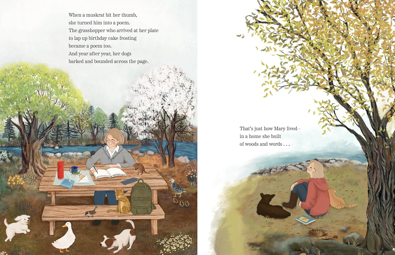 Pages from the book Woods & Words