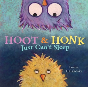 Book cover: Hoot and Honk Just Can't Sleep
